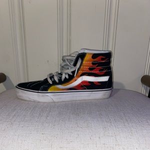 Vans Sk8-Hi Flames, size US Men 8/US Women 9.5.